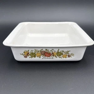 Vintage Corning Ware Spice of Life L’Echalote P-322 Auflaufform Backform 8x8x2 - Bild 1 von 10