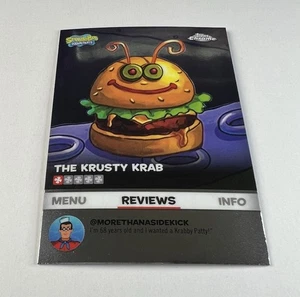 2025 Topps Chrome Spongebob 25th Anniversary #BB-18 Krusty Krab Pipsqueak Burger - Picture 1 of 2