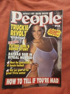 People with PIX mag 1988 August 9,Truckies Blockade Hwy,Camilla Granarsen Pin-Up - Picture 1 of 16