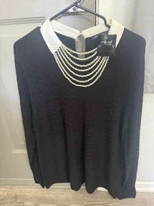 LEO & UGO DAMEN PULLOVER BLUSE, NEU - Bild 1 von 4