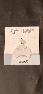 BEAU STERLING SILVER BASEBALL CHARM ENGRAVABLE NEW!!! - Picture 1 of 4