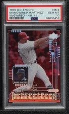 1999 Upper Deck Encore McGwired!! Mark McGwire Ramon Martinez #Mc4 PSA 10 GEM MT