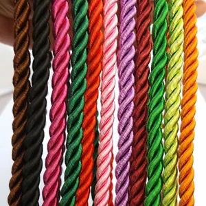 Twisted Strand Cords Colorful Braid Thread Ropes Women Jewelry Making Findings - Picture 1 of 25