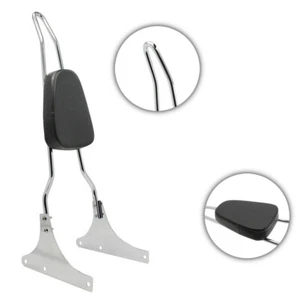 Backrest Sissy Bar Cushion Pad Durable Fits For Harley Softail FLSTC FLSTNSE - Picture 1 of 15
