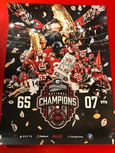 NEU 18x24 UNIVERSITY OF GEORGIA BULLDOGS vs. TCU 2022 NATIONAL CHAMPIONS! POSTER - Bild 1 von 1