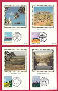 POSTALES ESTAMPILLAS PRIMER DÍA DE EMISIÓN DE BENHAM - DÍA DE LA COMMONWEALTH - 1983 - Imagen 1 de 2