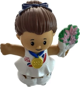 Fisher Price Little People Eiskunstlauf Mädchen Winter Team USA 2022 - Bild 1 von 8