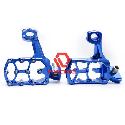 For WR400F 1999-2000 WR450F  2001-2017 Blue Dirtbike Footpegs Pedals Footrests - Изображение 1 из 4