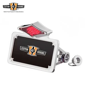 Marco cromado de luz trasera LED de montaje lateral apto para Harley Softail de 5 velocidades 1987-1999 - Imagen 1 de 1