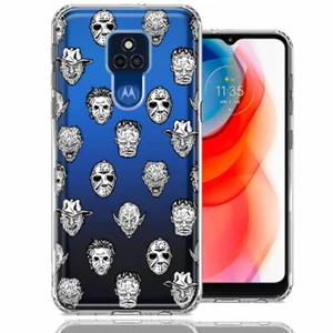 For Motorola Moto G Play 2021 Halloween Horror Villains Duo Layer Phone Case - Picture 1 of 1