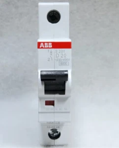 ABB Miniature Circuit Breaker S201-D20 1P 20A - Picture 1 of 1