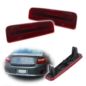 Luces reflectoras de parachoques trasero rojas para conductor y pasajero Honda Accord Coupé 13-15 - Imagen 1 de 8