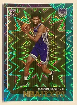 2018-19 Hoops Marvin Bagley Teal Explosion Rookie Refractor SP RC #258 Pistons - Image 1 of 4