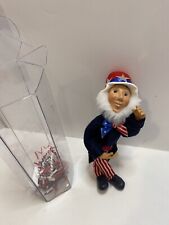 Byers Choice Kindles Uncle Sam 6.5" Figurine Holiday Ornament 4th of July