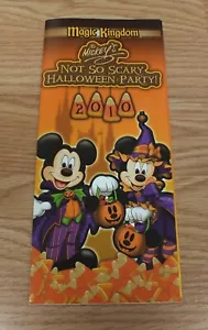 Disney Magic Kingdom Mickey's Not So Scary Halloween Party 2010 Park Karte - Bild 1 von 3
