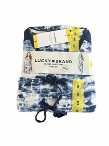 Lucky Brand Women's 4 Piece Set Tie Dye Tee Tank Short & Pant Size S - Picture 1 of 6