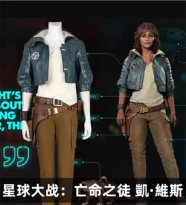 Game Starwars Outlaws Kay Vess Cosplay Halloween Costume Outfit Party Dress Suit - Picture 1 of 27