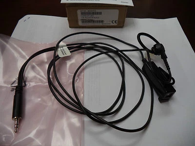 Motorola BDN6731A Black 2 Wire Extra Loud Earpiece Microphone PTT - 3.5mm  - Image 1 of 4