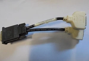 NEW Dell Genuine MOLEX DMS59 to 2 DVI-I Dual Y SPLITTER Cable PN CN-OH9361 H9361 - Picture 1 of 4