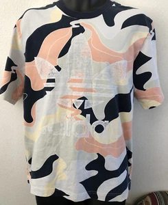 Adidas VTG. 80’s Trefoil Men’s Hip Hop Punk BMX Skate Camouflage RARE T-shirt M - Picture 1 of 9