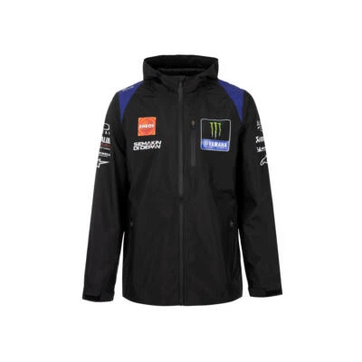Official 2022 Yamaha MotoGP Factory Racing Black Men's Windbreaker Jacket - Image 1 of 3