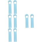  2 Pcs Mop Rod Handle Grip Dustpan Sky-blue Color Household Cleaning Tools
