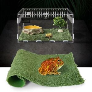Simulation Reptile Carpet Green Artificial Grass Mat  For Snake Lizard