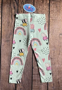Leggings Personaje Peppa Pig Turquesa Reino Unido Próximo Niña Pequeña Talla 2-3 Años - Imagen 1 de 1