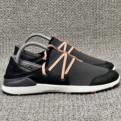 Olukai Miki Li Pavement Black Slip On Walking Shoes 20366-PV40 Women's Size 8.5 - Image 1 of 4