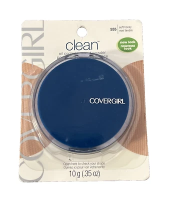 Covergirl Clean Oil-Control Pressed Powder, 555 Soft Honey - Image 1 of 4