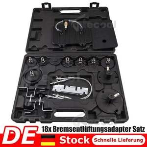 18X ADAPTER-SATZ BREMSEN-ENTLÜFTUNGSGERÄT BREMSFLÜSSIGKEIT BREMSENENTLÜFTER E20 - Bild 1 von 20