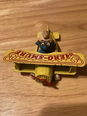 1982 ERTL Aero-Smurf Die Cast Plane - Image 1 of 4