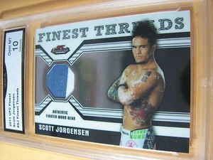 SCOTT JURGENSEN 2011 UFC FINEST THREADS FIGHTER-WORN GEAR # R-SJ GRADED 10 - Picture 1 of 1