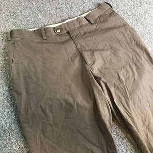 Suitsupply Soho Dress Pants Mens 32x34 Brown Cotton Stretch Formal Trousers - Picture 1 of 13