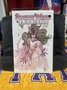 SCARLET WITCH & QUICKSILVER 1 PEACH MOMOKO EXCLUSIVE VARIANT MARVEL - Picture 1 of 1