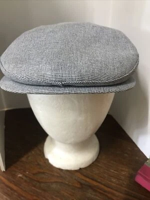 VTG United Hatters Newsboy Cap Blue Hat Size 7 Union Made USA - Image 1 of 4