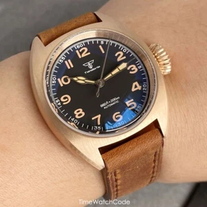 Reloj Hombre Campo Bronce Sólido NH35A Automático Mecánico Impermeable Zafiro 36mm - Imagen 1 de 8