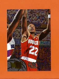 Foco Fleer Metal Silver 1995-96 Clyde Drexler #38 Houston Rockets - Imagen 1 de 2