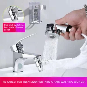 Universal Sink Valve Diverter Faucet To Hose Adapter for Kitchen Bathroom ShowV5 - Picture 1 of 9