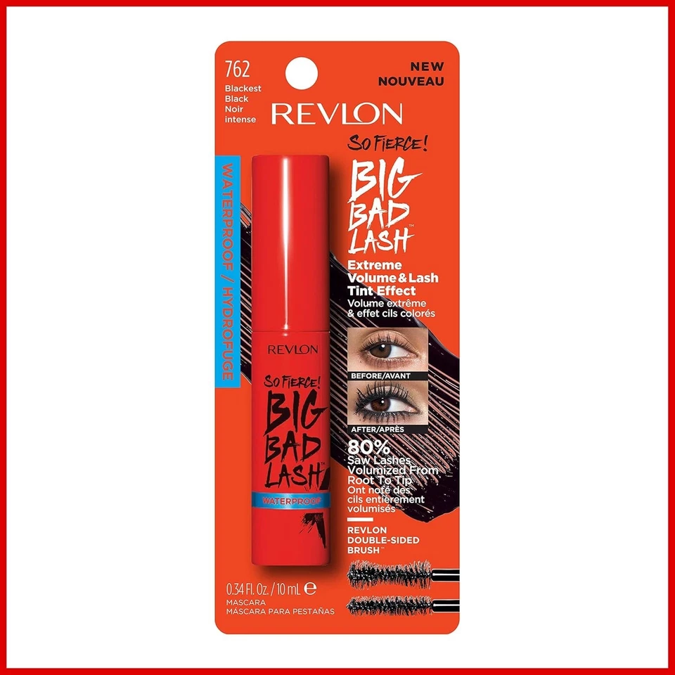 Revlon So Fierce Big Bad Lash Mascara 762 Blackest Black Waterproof NEW - Image 1 of 1