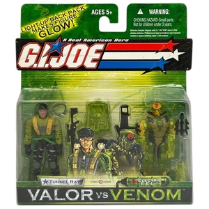 Figura de acción GI Joe Valor vs Venom Tunnel Rat eléctrica EEL paquete de 2 2004 Hasbro - Imagen 1 de 6