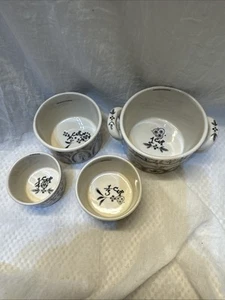 Anthropologie Steinzeug Backen Messbecher 4er Set weiß schwarz - Bild 1 von 3
