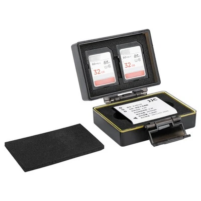 JJC LI-90B Battery SD Card Case for Olympus Tough TG-6 TG-5 TG-4 TG-3 TG-2 TG-1 - Image 1 of 4