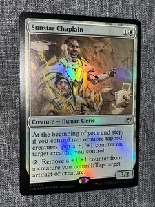 FOIL R 0040 Sunstar Capellán Raro Borde de las Eternidades EOE MTG Tarjeta Clérigo Humano - Imagen 1 de 2