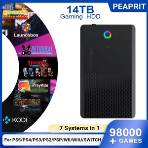 14TB HDD Hyperspin Launchbox Retrobat Playnite Coinops 98K+ Retro Video Gaming - Picture 1 of 6