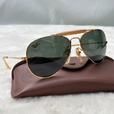 Ray-Ban Made In Usa Precious Metal Outdoorsman 1985 Limited no Case Used from JP - Image 1 of 4