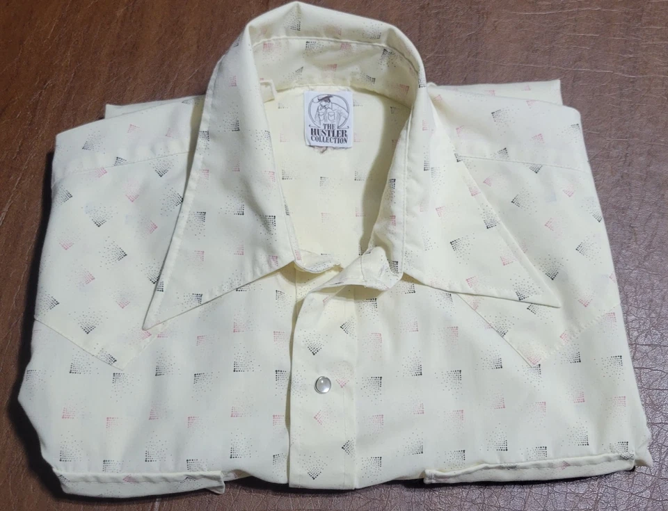 Rockabilly Vintage Mediano Grande Hustler Collections Para Hombres Perla A Presión  Foto 1 de 4