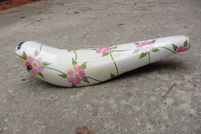 Bicicleta muscular Schwinn Stingray Persons 1972 asiento banana blanco con imágenes de flores MIRAR Foto 1 de 4