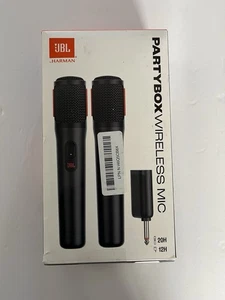 JBL Wireless Two Micophone System with Dual-Channel Receiver, Black - Afbeelding 1 van 9
