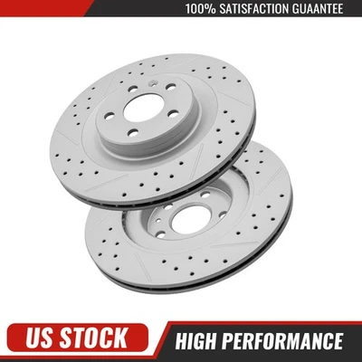 Rear Brake Disc Rotors Kit For Volvo Xc60 Xc90 2016 - 2025 V60 V90 Cross Country - Image 1 of 4